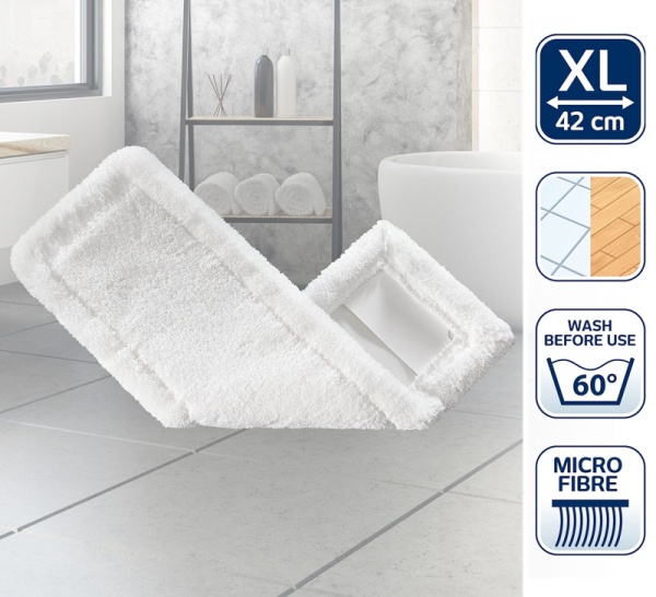 Фото Швабра для пола Classic XL 42см microfibre с телескопической ручкой 86-114см