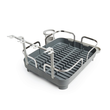 Сушилка для посуды Holster 42x34см серая детальная картинка 