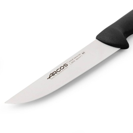 Нож мясной разделочный 18см 2900 черный детальная картинка 