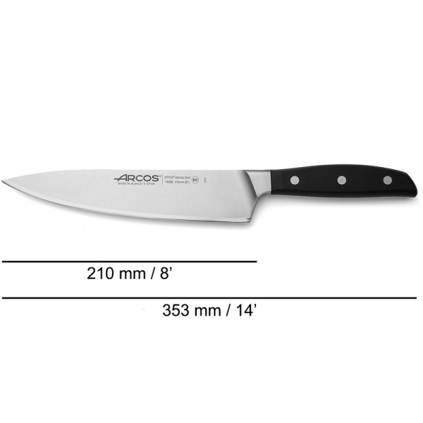 Фото Нож кухонный 21см шеф-нож MANHATTAN