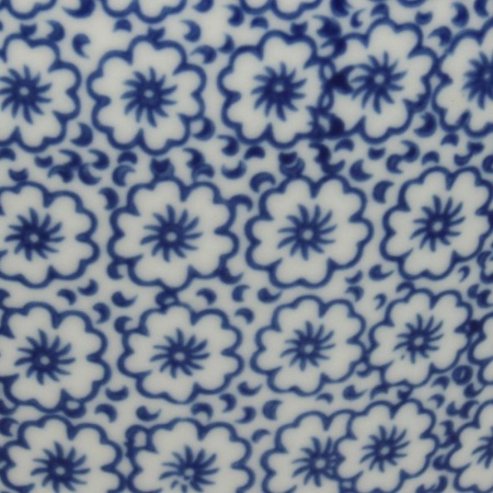 Ваза для цветов фарфоровая 18x18x20см синяя детальная картинка 