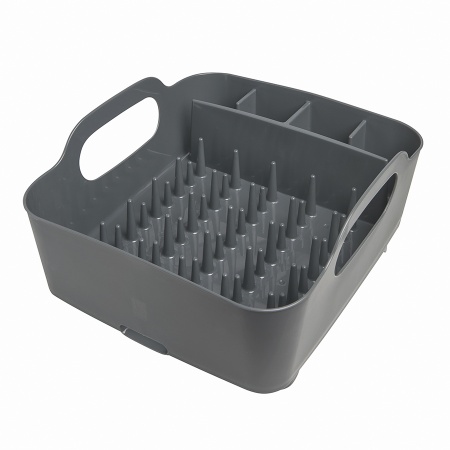 Сушилка для посуды Tub 36x34см темно-серая детальная картинка 