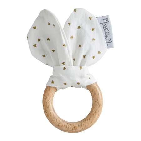 Мягкая игрушка для детей - прорезыватель для зубок "Кролик" Petit Carrousel детальная картинка 