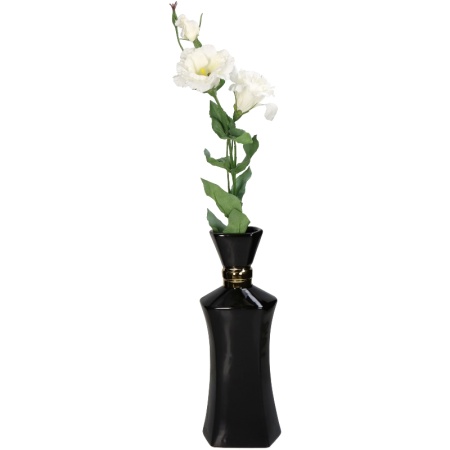 Ваза для цветов "Perfume Bottle" 13x10x35см черная детальная картинка 