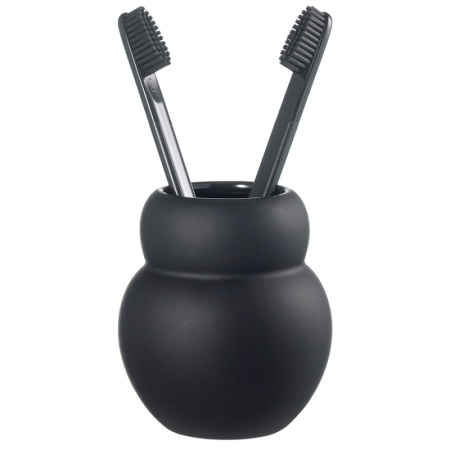 Стакан для зубных щеток Markl черный детальная картинка 