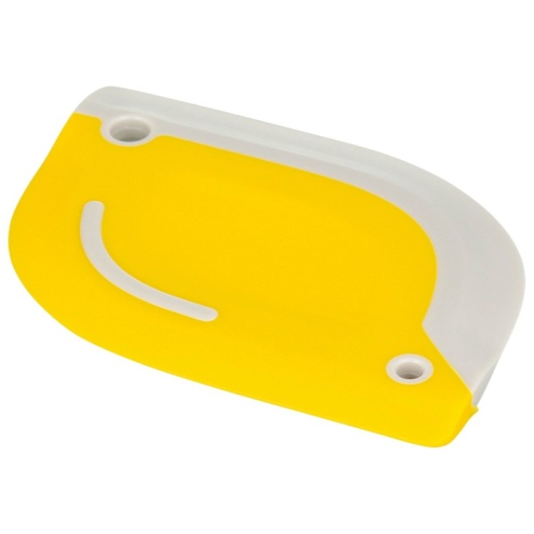 Фото Скребок-нож для теста 2в1 Hilly 10.7x8см светло-серый/желтый — Smart Solutions