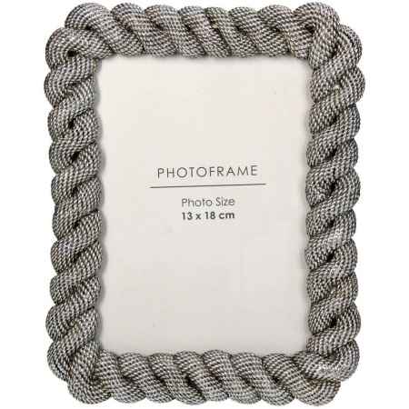 Рамка для фото 13x18см серебряная детальная картинка 