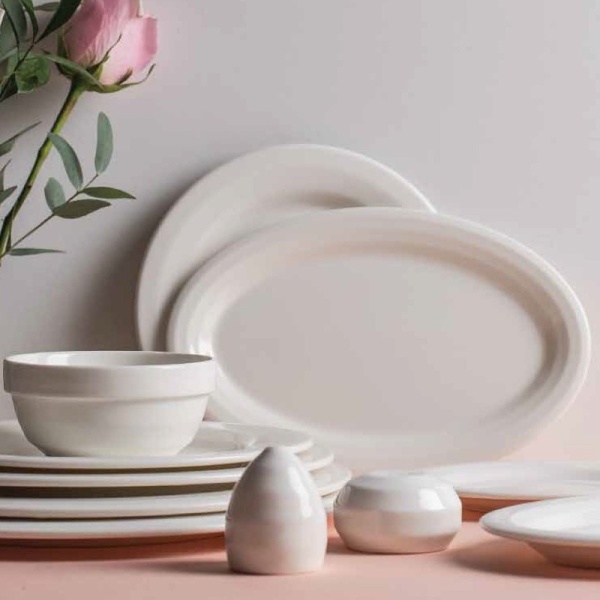 Фото Тарелка овальная 28x18см HALO Albus