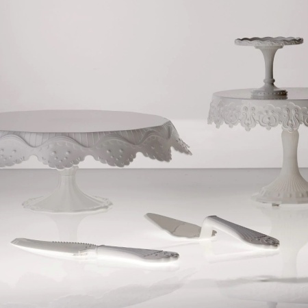 Нож для торта 290мм Sweetable белый детальная картинка 