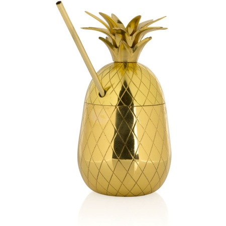 Коктейльная кружка "Ананас" 650мл PINEAPPLE Barbossa золотой цвет детальная картинка 