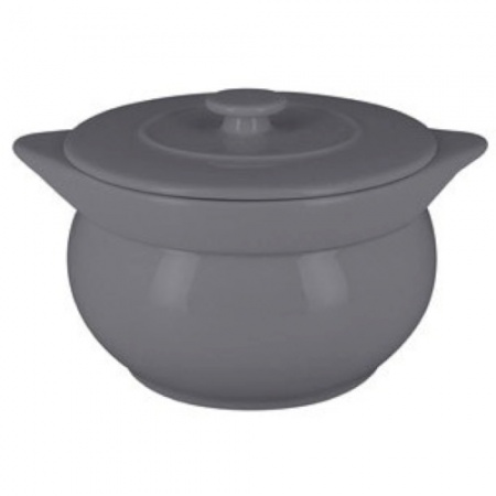 Чаша круглая для бульона и крышка 1150мл STONE - CHEF'S FUSION Ø15х(h)9.5см детальная картинка 