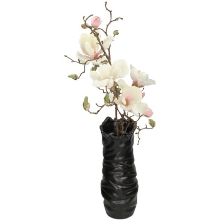 Ваза для цветов Fine 15.8x15.8x38.3см черная детальная картинка 