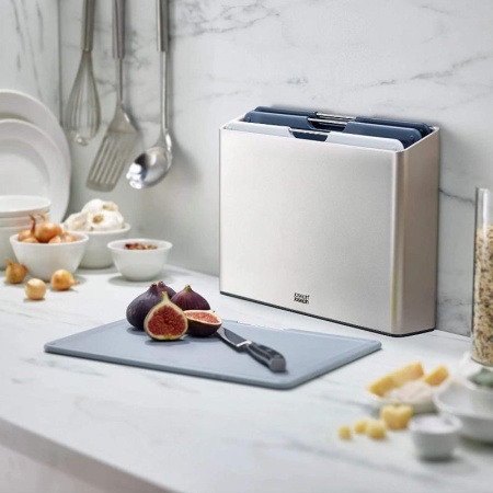 Набор разделочных досок 34x24см Folio голубой, 4шт - 60193 Joseph Joseph детальная картинка 