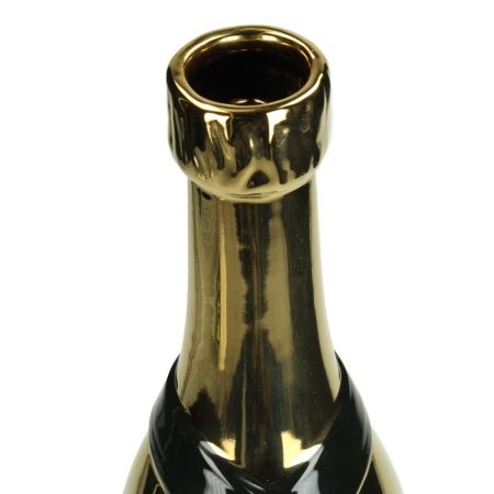 Ваза для цветов "Champagne Bottle" 11.5x11x38.8см золотая детальная картинка 
