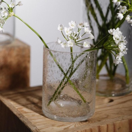 Ваза-цилиндр 15см 'Капли в стекле' детальная картинка 