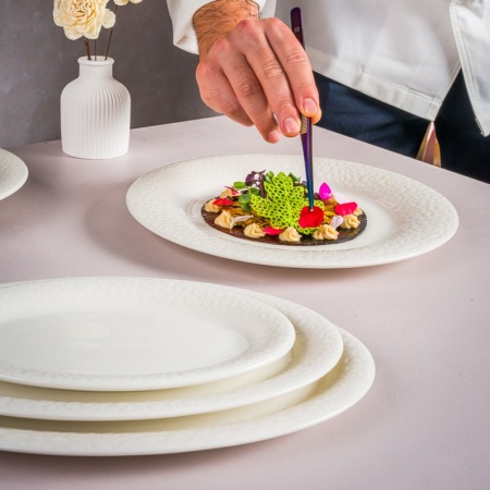 Тарелка овальная 32x21см MARLENA Albus детальная картинка 