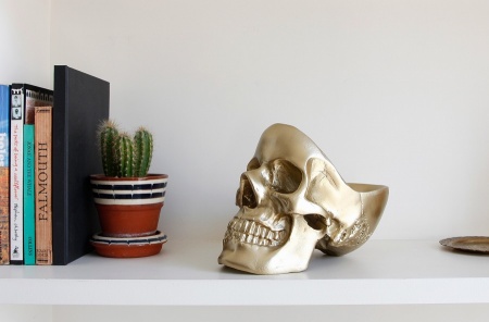 Органайзер для мелочей Skull золотой детальная картинка 