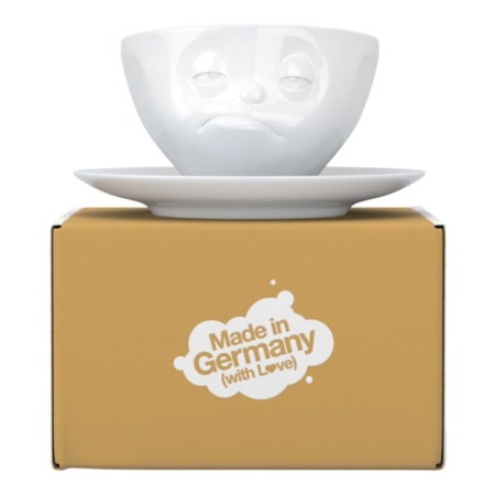 Чашка с блюдцем 200мл Tassen Snoozy белая детальная картинка 