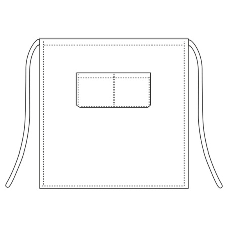Фартук короткий - цвет france - 65% полиэстер, 35% хлопок - 150г/м2 детальная картинка 