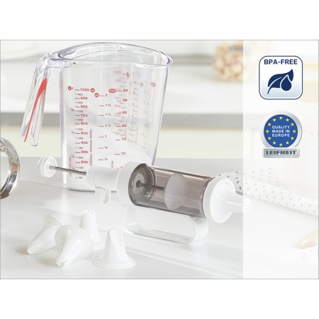 Шприц кондитерский с насадками Leifheit детальная картинка 