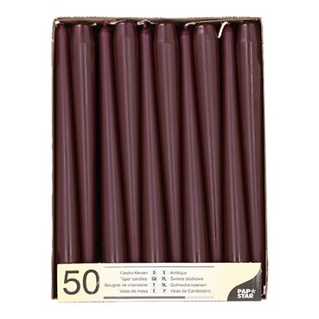 Свеча ягодная Ø22мм 25см, 50шт детальная картинка 