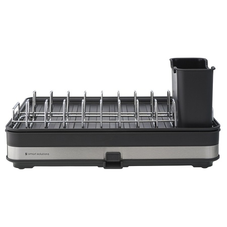 Сушилка для посуды раздвижная большая Atle черная — Smart Solutions детальная картинка 