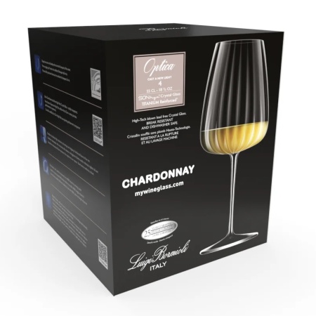 Набор бокалов 550мл OPTICA Chardonnay, 4шт детальная картинка 