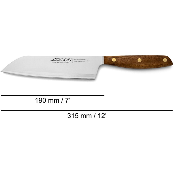 Фото Нож японский Santoku 19см NORDIKA