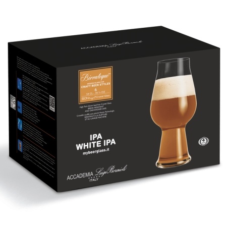 Набор бокалов для пива 540мл BIRRATEQUE IPA/white IPA, 6шт детальная картинка 