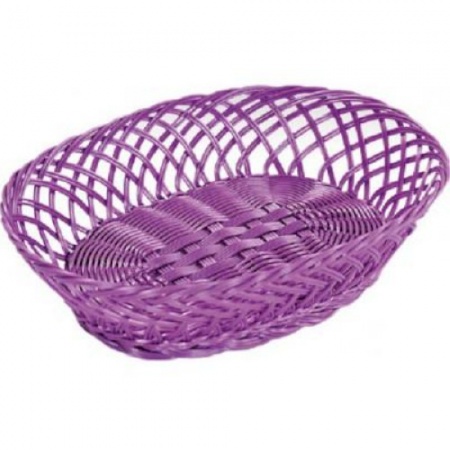 Корзинка для хлеба 31x23.5x8.5см лиловая детальная картинка 