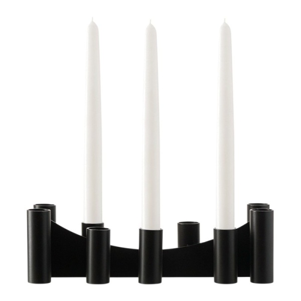 Фото Подсвечник Bruks 8см черный – Designboom