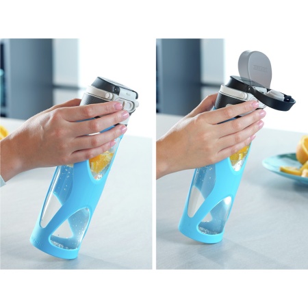 Емкость для питья 600мл Flip lightblue детальная картинка 