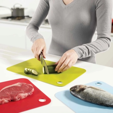 Набор гибких разделочных ковриков 34x24см Pop разноцветных, 3шт - 92104 Joseph Joseph детальная картинка 