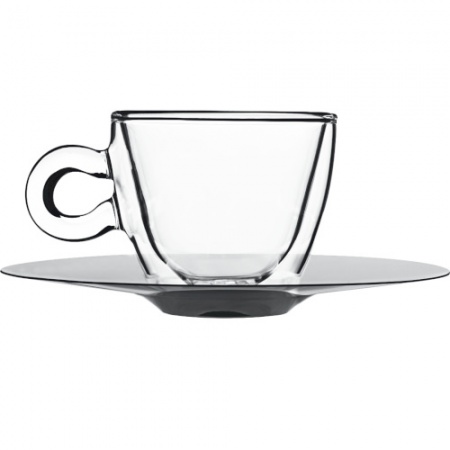 Набор чашек с блюдцами 65мл Thermic Glass Espresso, 2шт детальная картинка 