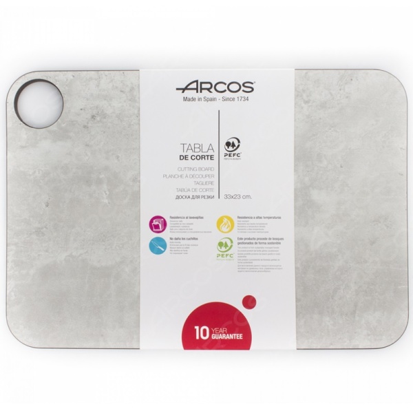 Фото Доска разделочная 33x23см Arcos мраморного цвета