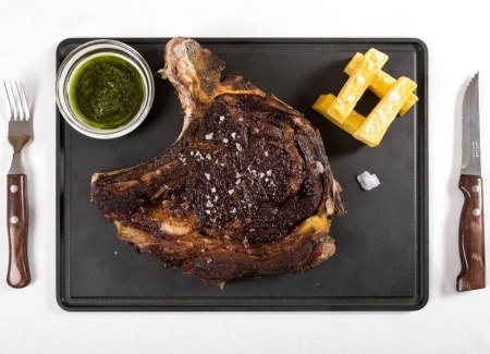 Доска разделочная 43x33см BLACK Arcos с желобом детальная картинка 