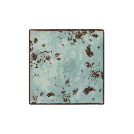 Тарелка квадратная PEPPERY 27x27x(h)2.6см голубой детальная картинка 