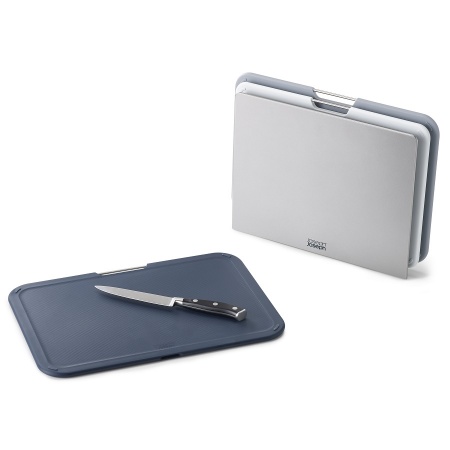 Набор из 3 разделочных досок 34x25см Nest Large серый - 60147 Joseph Joseph детальная картинка 