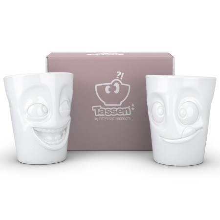 Набор кружек 350мл Tassen Joking & Tasty, 2шт, белый детальная картинка 