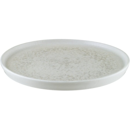 Тарелка плоская Ø22см Lunar White Hygge с вертикальным бортом детальная картинка 