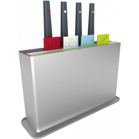 Набор разделочных досок с ножами Index серебристый - 60096 Joseph Joseph детальная картинка 