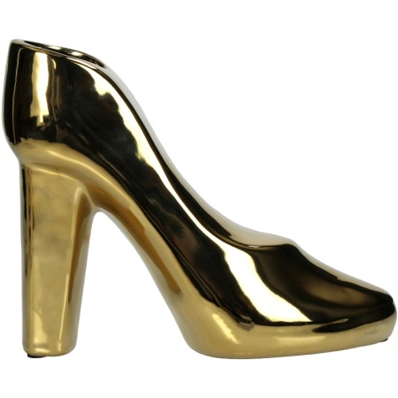 Ваза для цветов "Золотая туфля" 21x9x17см детальная картинка 