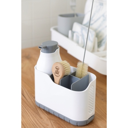 Органайзер с диспенсером для мыла Nour 18.2x8.2x18см детальная картинка 