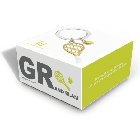 Брелок для ключей "Теннисная ракетка и мяч" детальная картинка 