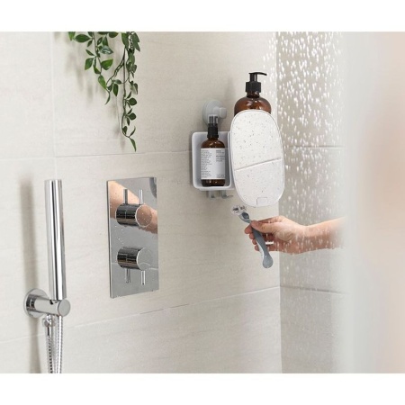 Органайзер для душа с зеркалом EasyStore белый - 70547 Joseph Joseph детальная картинка 