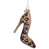 Новогоднее украшение из стекла Vondels "Леопардовый туфель" 9см детальная картинка 