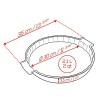Емкость круглая для запекания APPOLIA 30см RED детальная картинка 