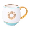 Кружка Library золотая буква «O» (мятного цвета) детальная картинка 