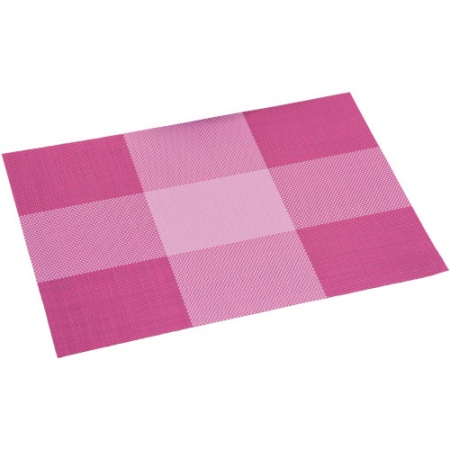 Салфетка под посуду 43х29х0.1см СИРЕНЕВАЯ КЛЕТКА детальная картинка 