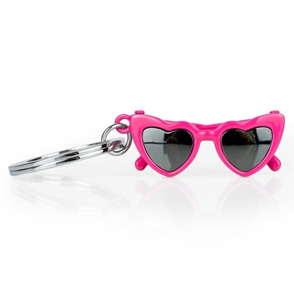 Фото Брелок для ключей "Солнечные очки в форме сердец"